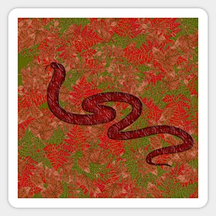 Autumn snake Sticker